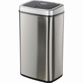 Nine Stars 13.2-Gallon Sensor Trashcan, Stainless Steel