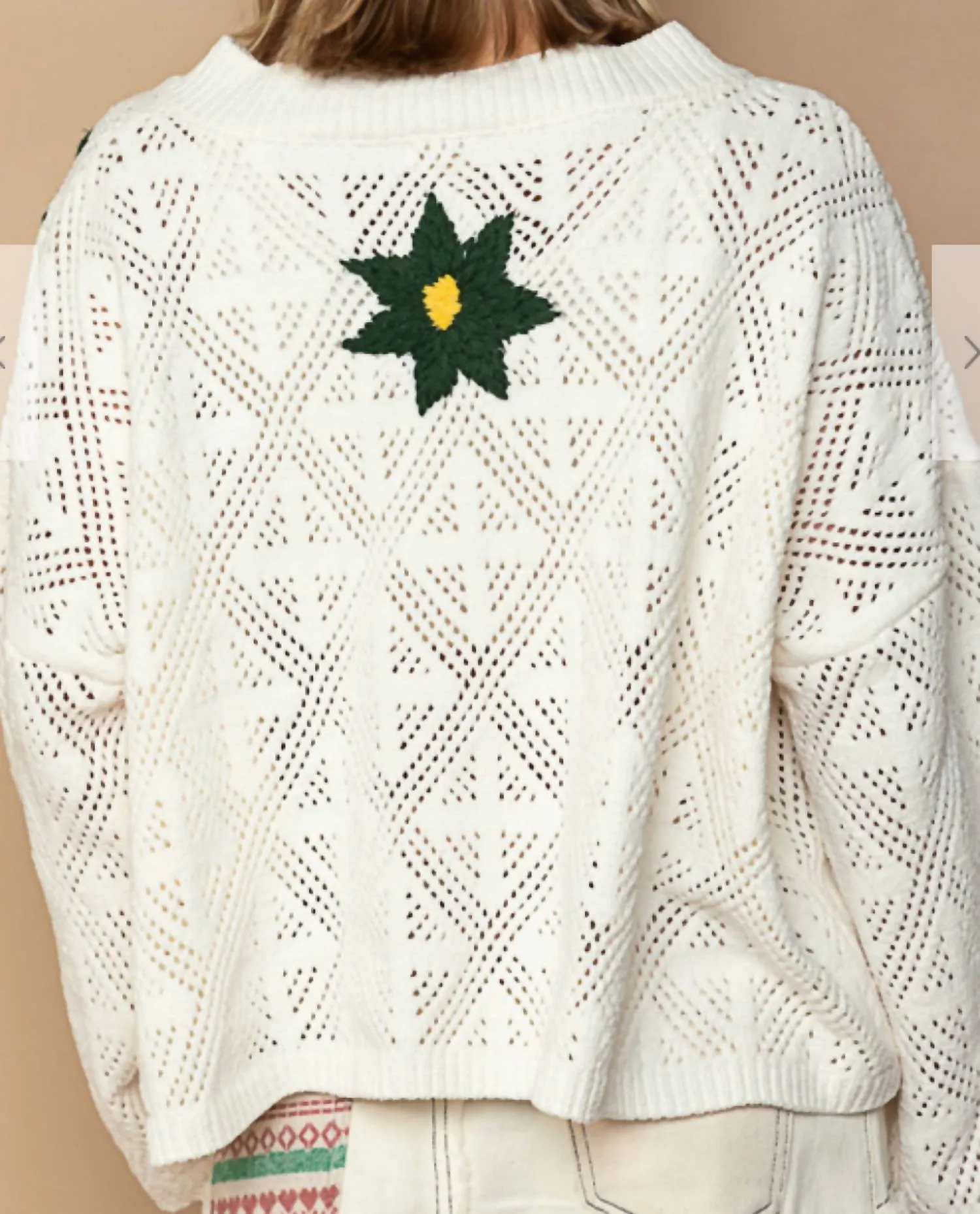 Nora Knit Sweater In White