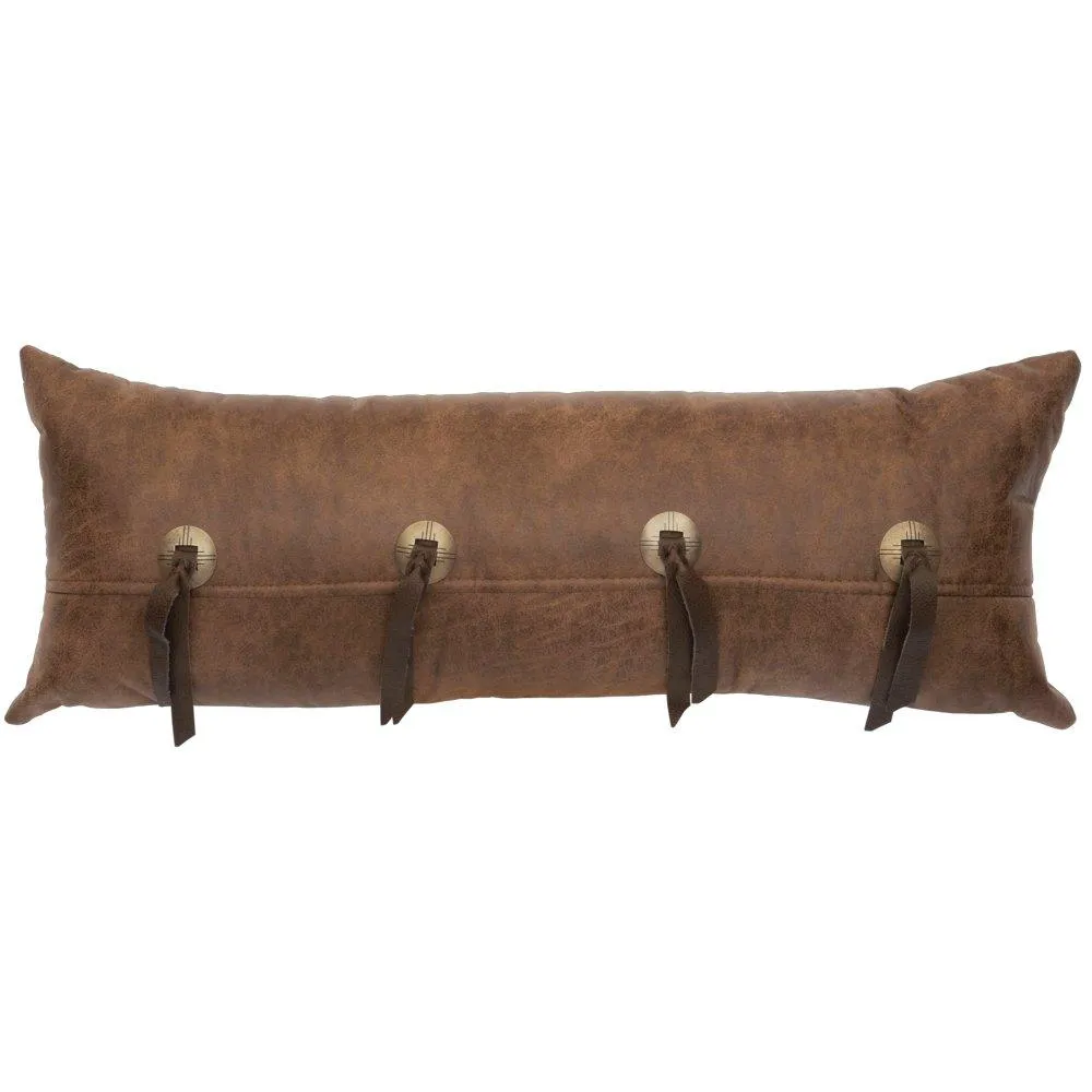 Oblong Western Accent Pillow w/ Conchos storage cart, utility cart