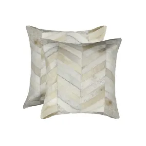 Off-White Patchwork Cowhide Pillows storage cart, utility cart