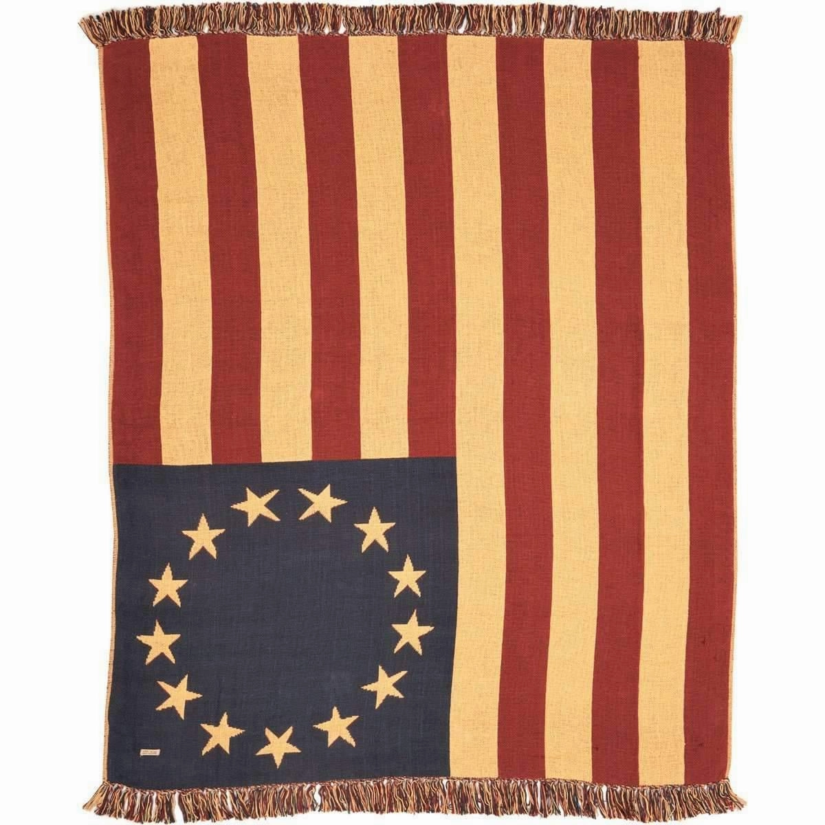 Old Glory Throw Woven Blanket