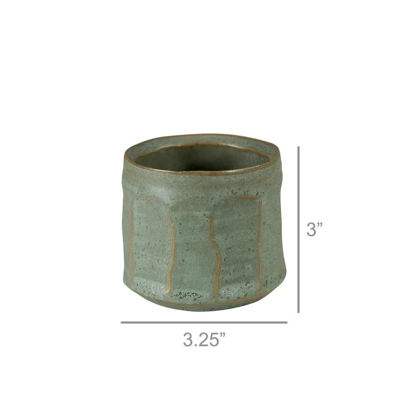 Olive Cachepot, Ceramic - Sm