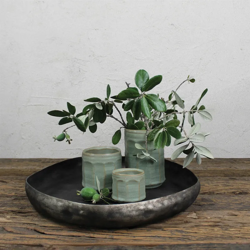 Olive Cachepot, Ceramic - Sm