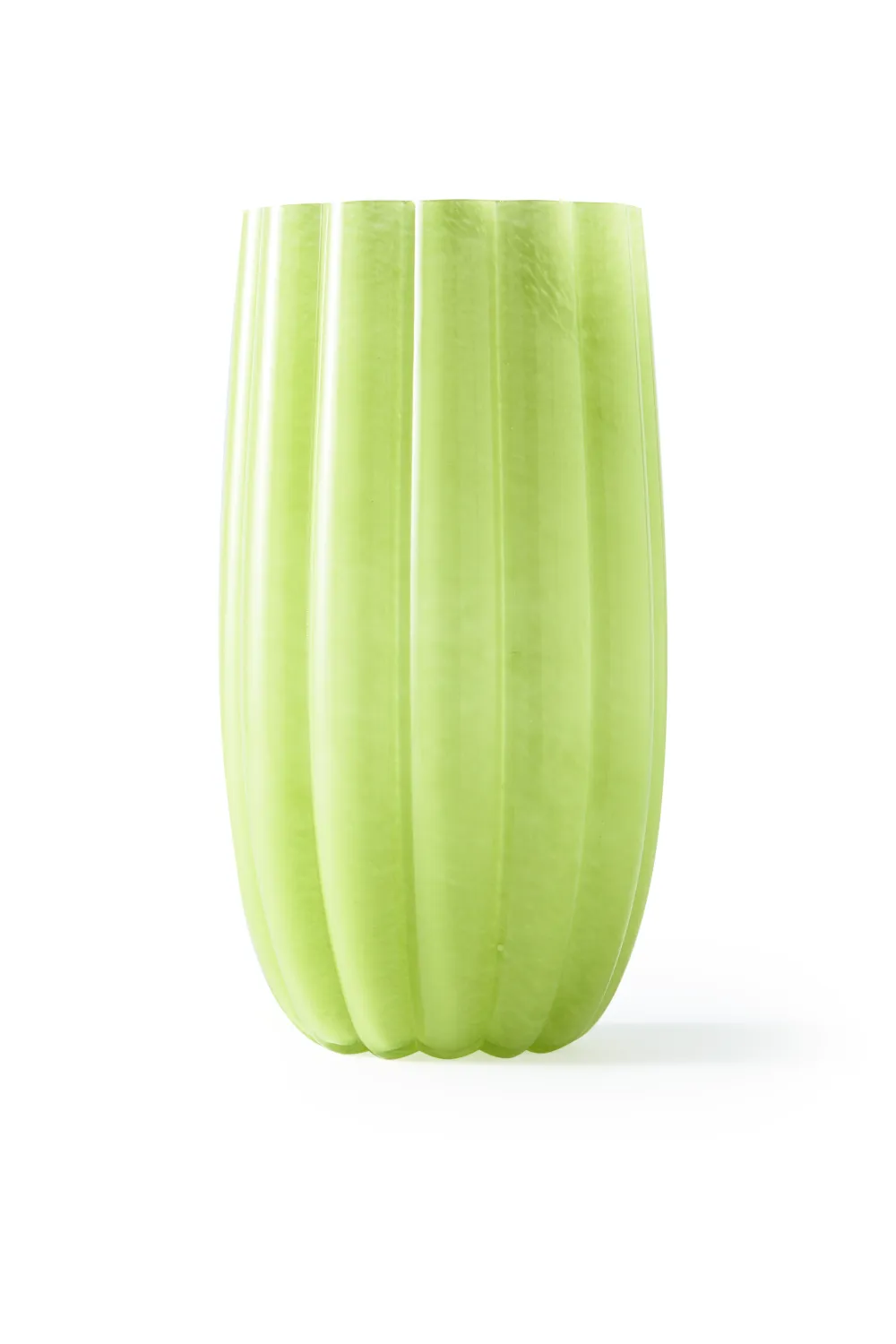 Olive Green Glass Vase L | Pols Potten Melon