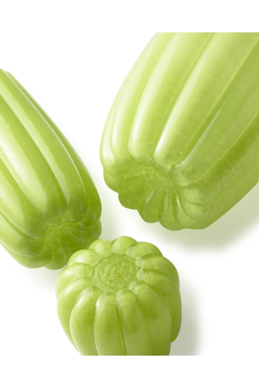 Olive Green Glass Vase L | Pols Potten Melon