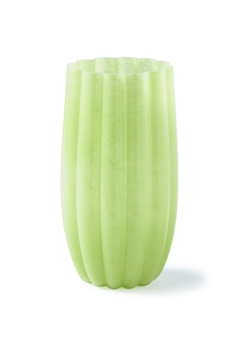 Olive Green Glass Vase L | Pols Potten Melon Vase,Glass Vase