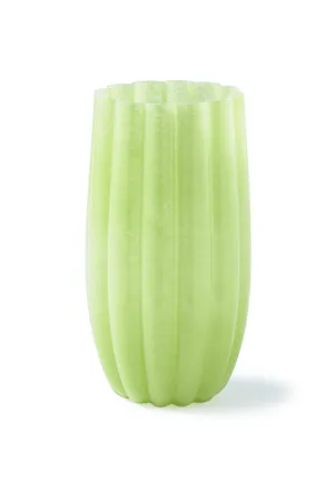 Olive Green Glass Vase L | Pols Potten Melon Vase,Glass Vase
