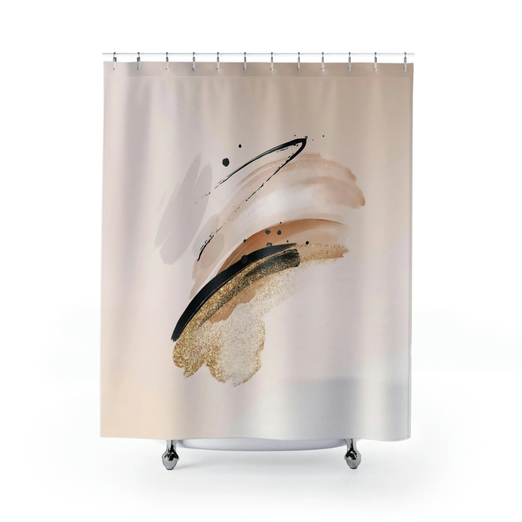 Ombre Shower Curtain | Beige Ombre, Earth Tones Lighting,Home Lighting