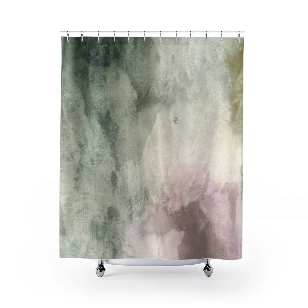 Ombre Shower Curtain | Green Pink Lighting,Home Lighting