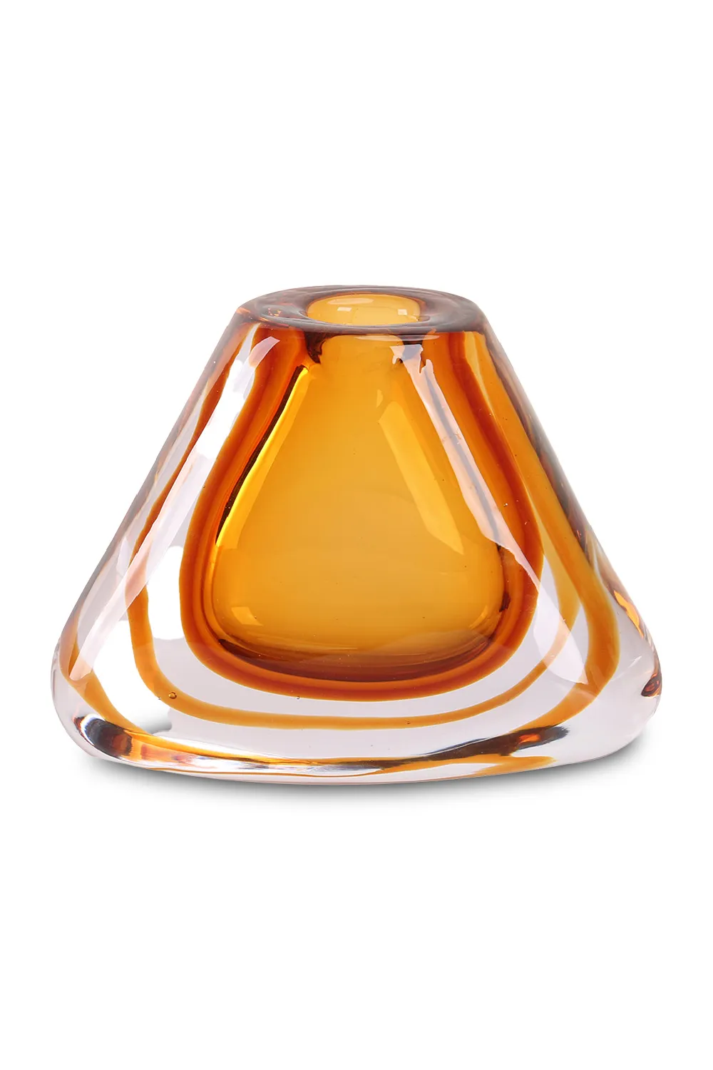 Orange Glass Tapered Vase | Liang & Eimil Angelico Vase,Glass Vase