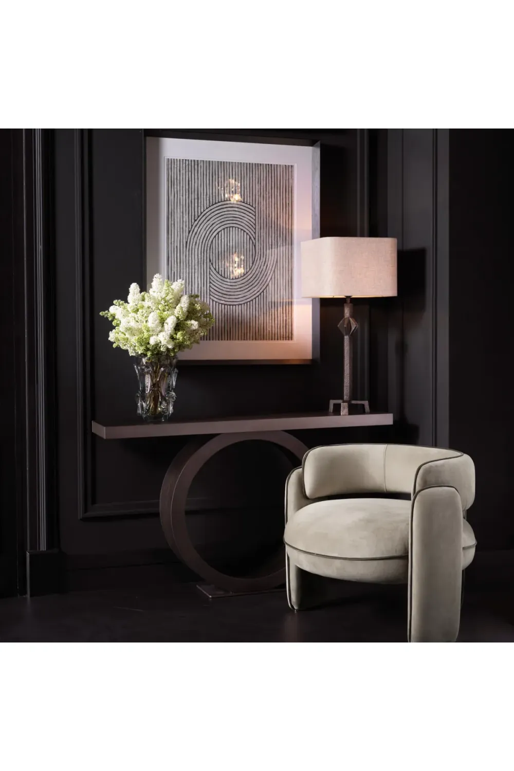 Organic Shape Glass Vase L | Eichholtz Aila