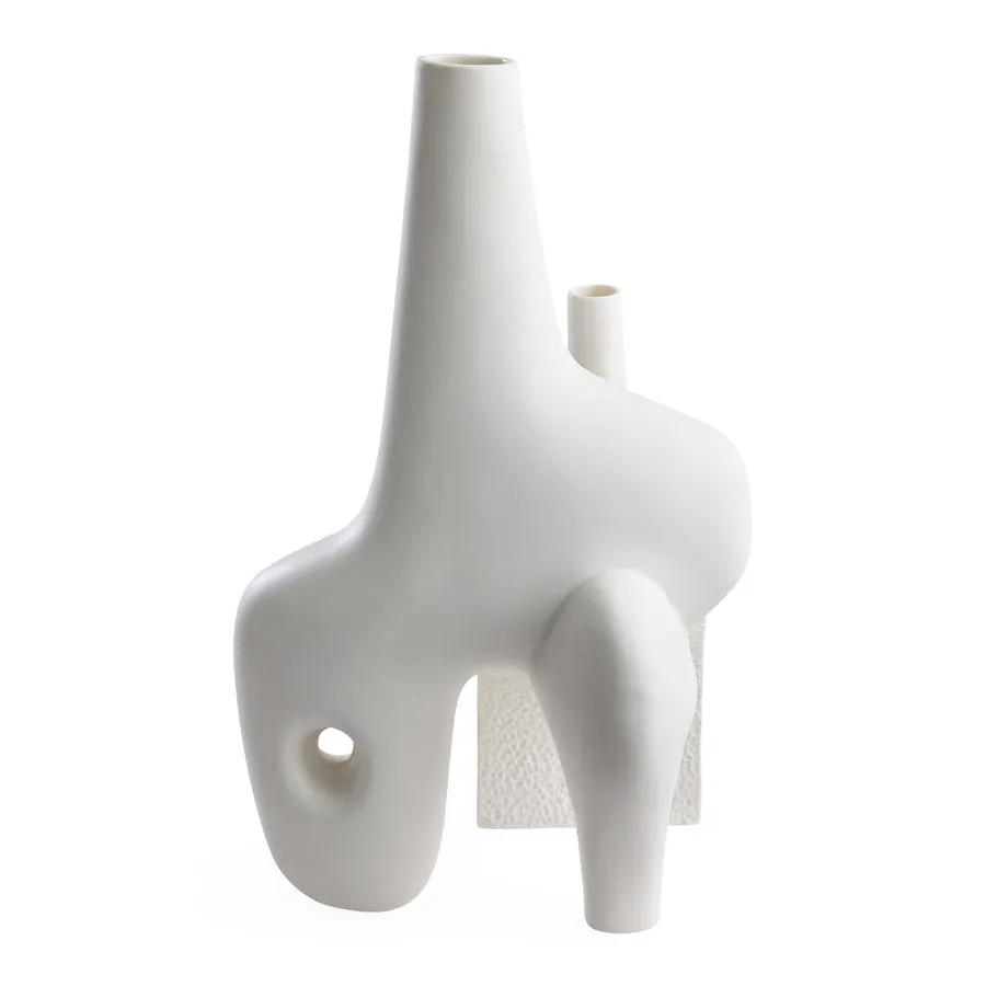 Organic-Shaped Porcelain Vase XXL | Jonathan Adler Paradox Vase,Glass Vase
