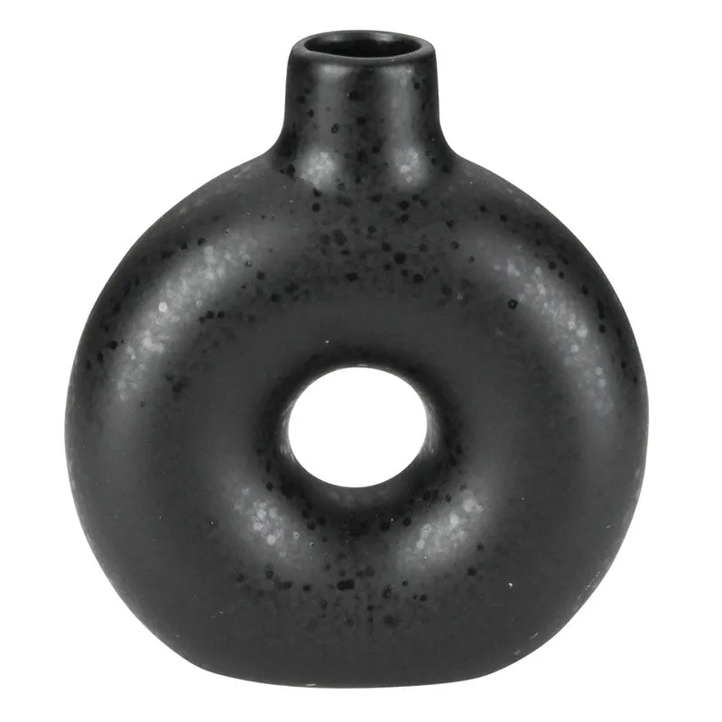Orie Vase, Ceramic, Matte Black Vase,Ceramic Vase
