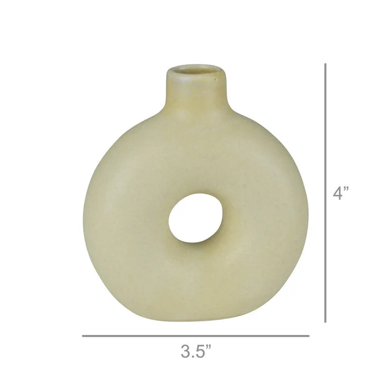 Orie Vase, Ceramic, Natural