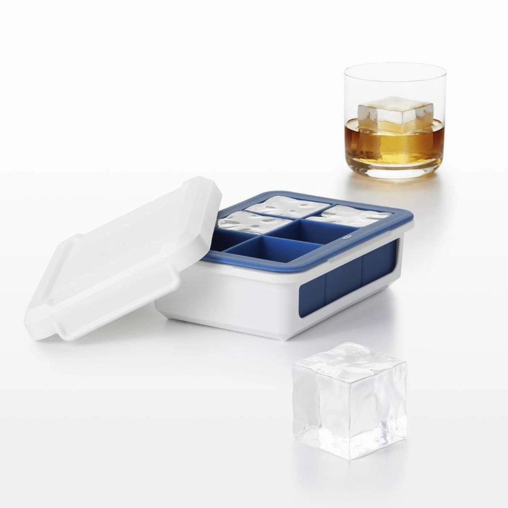OXO Covered Silicone Ice Cube Tray - Large Cubes
