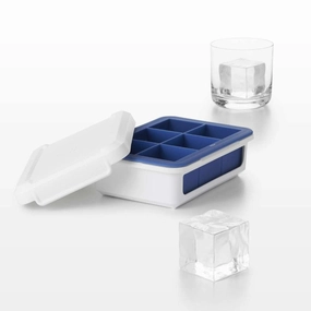 OXO Covered Silicone Ice Cube Tray - Large Cubes Kitchen,modern kitchen essentials