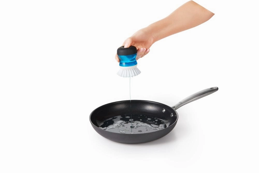 OXO Soap Dispensing Palm Brush Storage Set