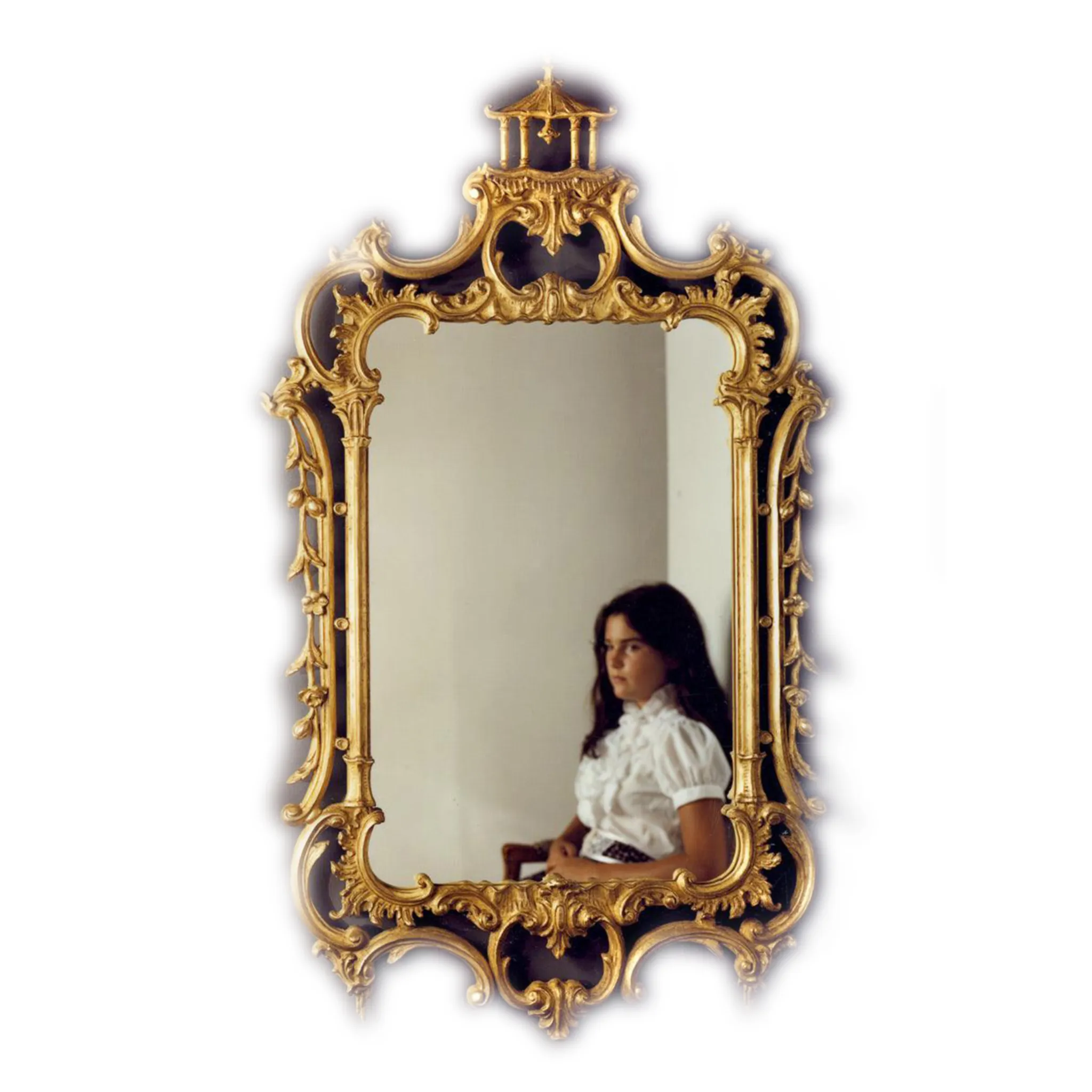 Pagoda Chippendale Wall Mirror in Antique Gold Leaf Cutting Board,Kitchen Board