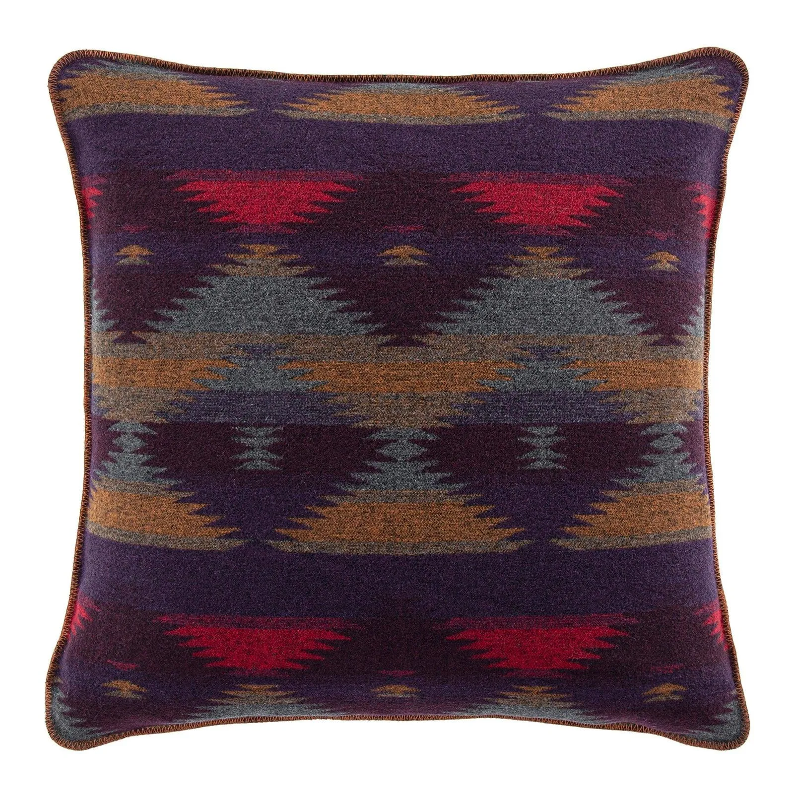 Painted Desert Wool Blend Euro Sham exotic cowhide rug, leather rug