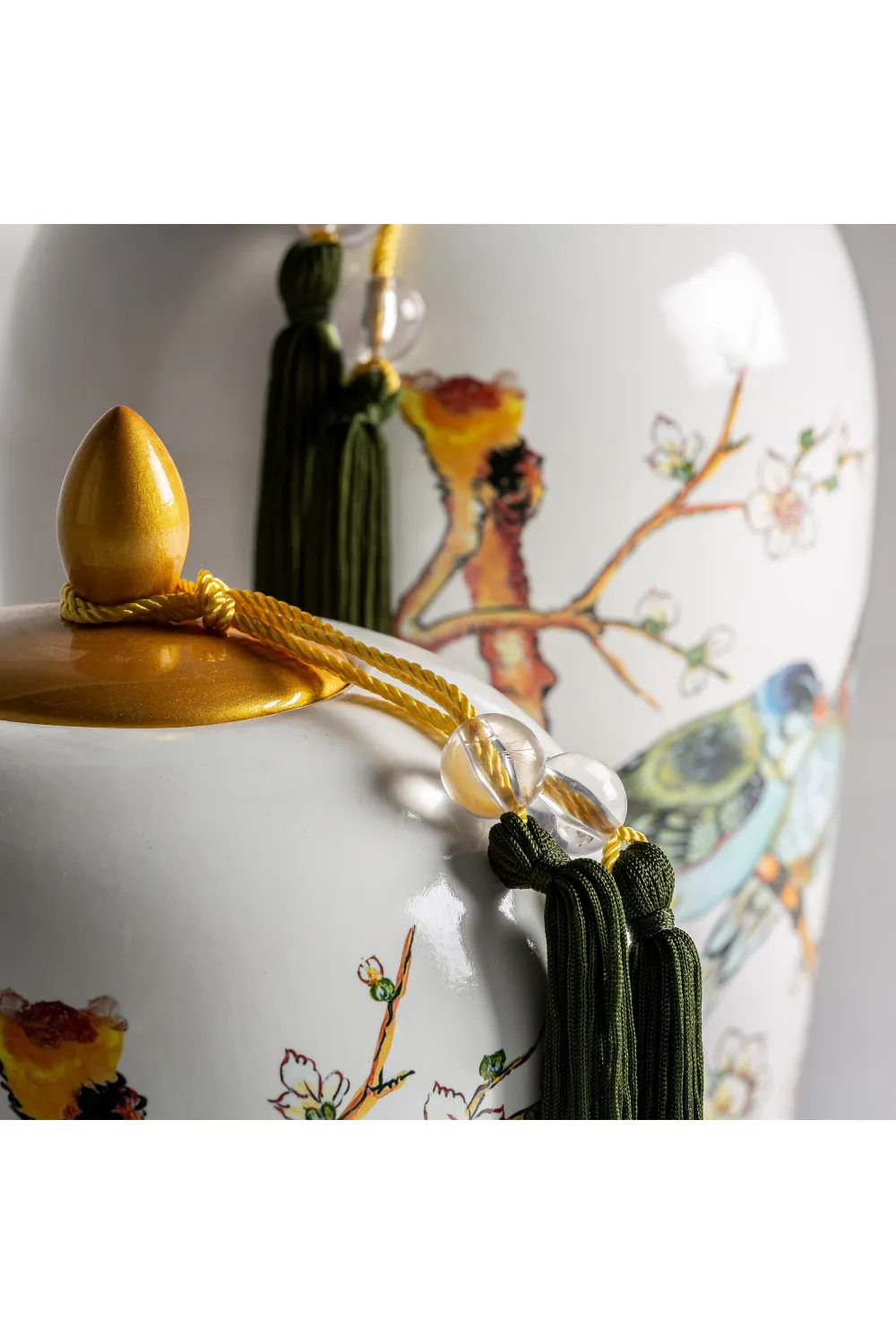 Painted White Ceramic Vase | Vical Home Azzad