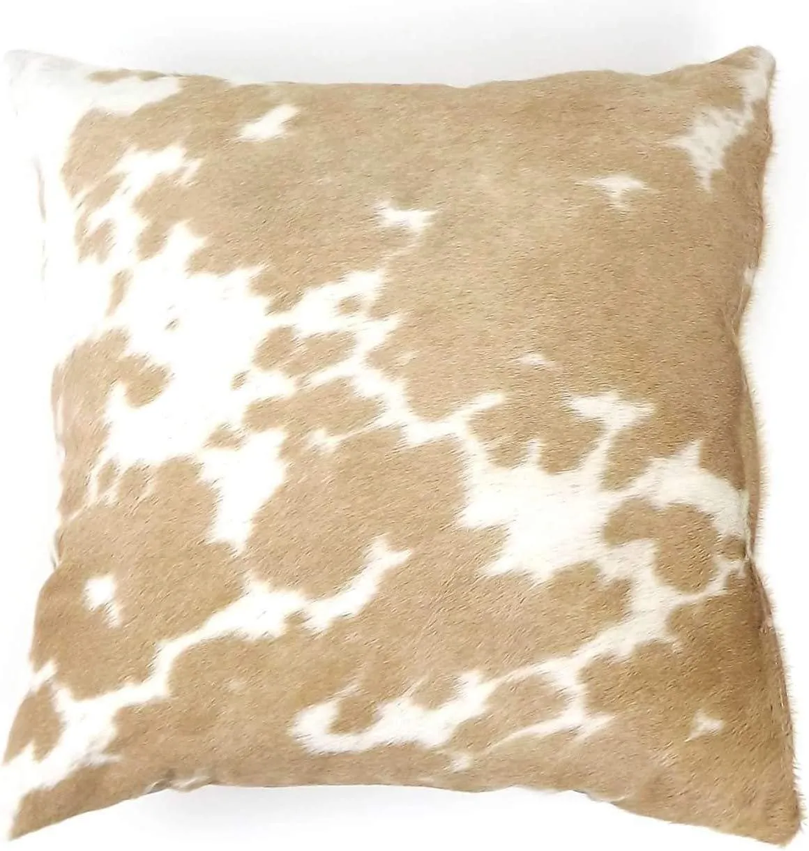 Palomino White Cowhide Pillow Cover