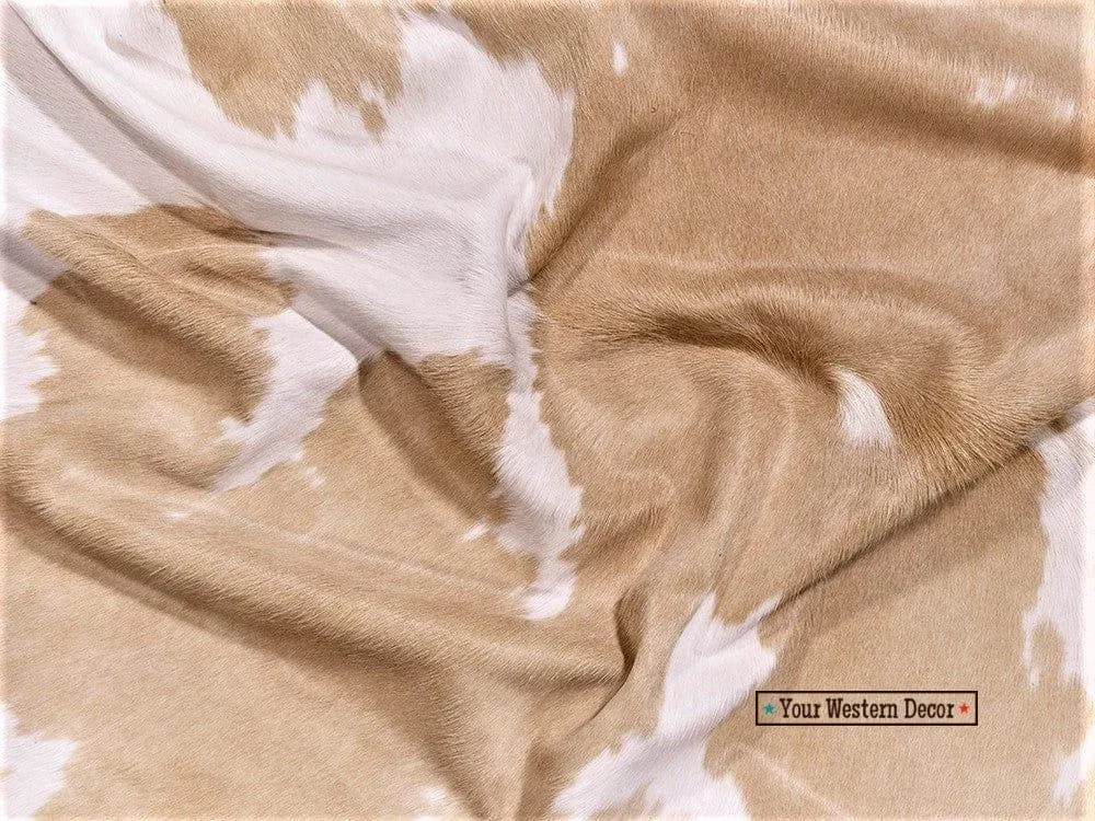 Palomino White Cowhide Pillow Cover