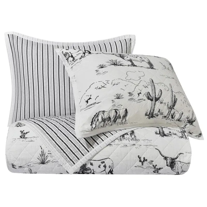 Paseo Ranch Western Longhorn Pillow
