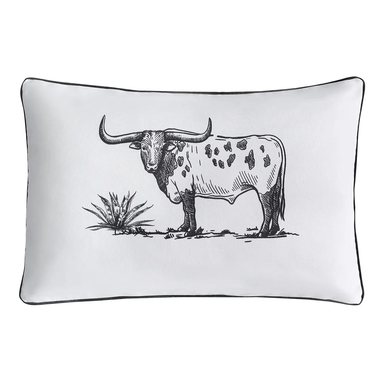 Paseo Ranch Western Longhorn Pillow storage cart, utility cart