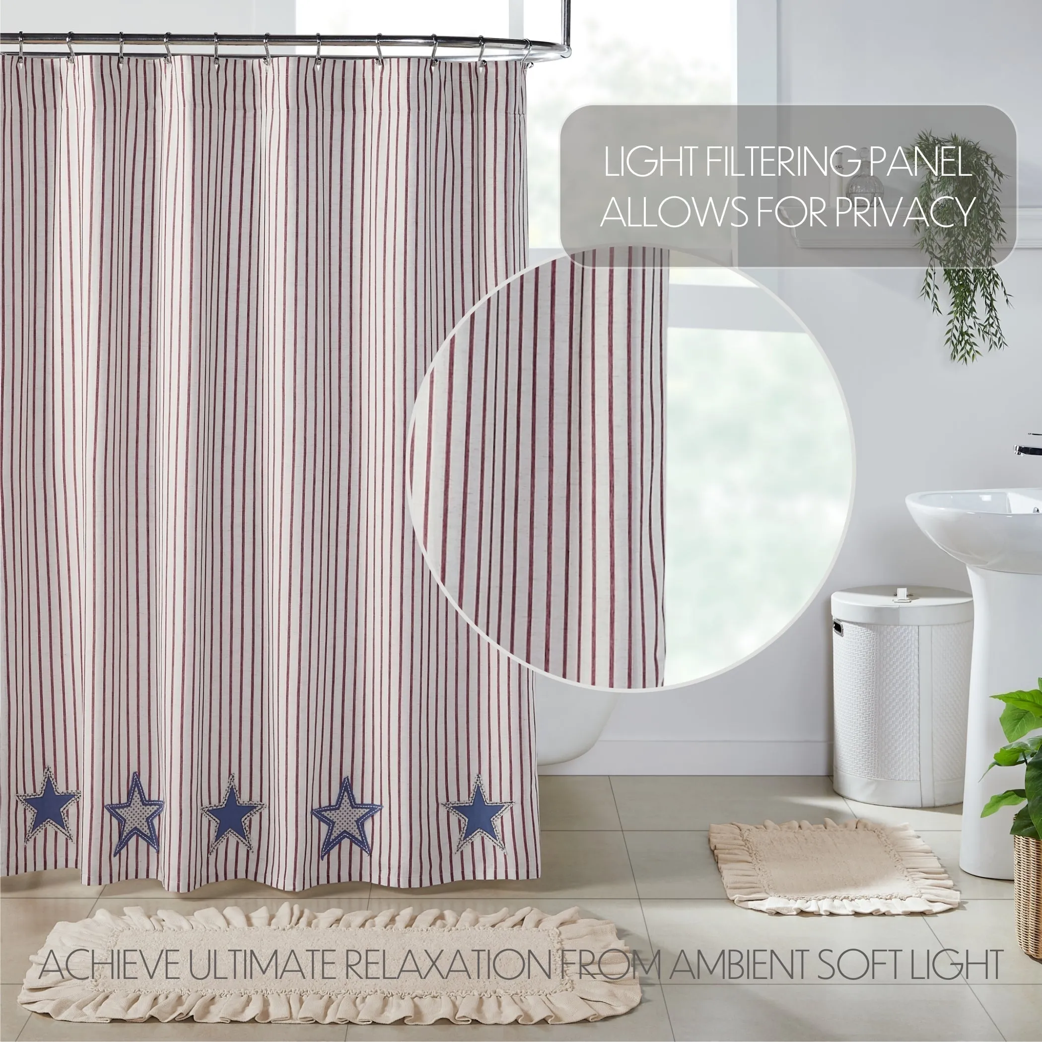 Patroitic Stars Shower Curtain