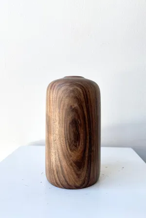 Patti Wood Vase Walnut Large Vase,Flower Vase