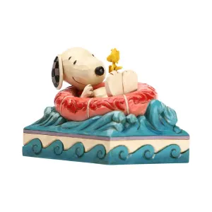 Peanuts by Jim Shore Snoopy and Woodstock in Floatie Decorative Mirror,Home Decor Mirror
