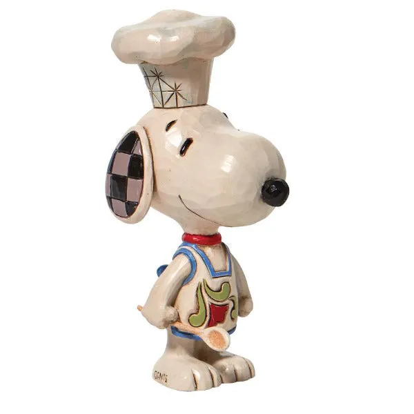 Peanuts by Jim Shore Snoopy Chef Mini Figurine Decorative Mirror,Home Decor Mirror