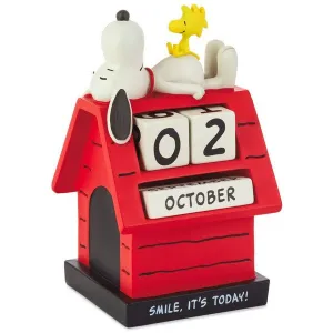 Peanuts Snoopy Smile Perpetual Calendar Decorative Mirror,Home Decor Mirror