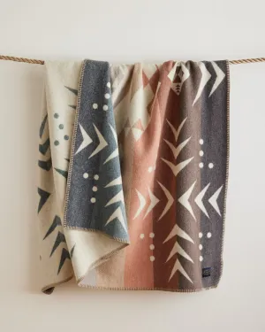 Pendleton Agate Beach Throw Blanket bookcase, standing shelf