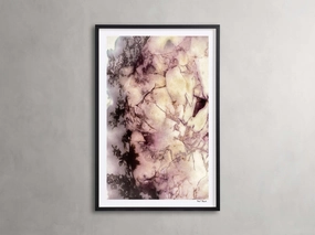 Peony Universe Framed Print Wall Art,canvas wall art set