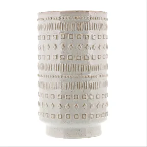Peru Vase, Ceramic - White Vase,Ceramic Vase
