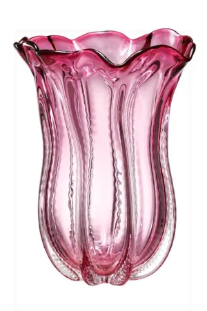 Pink Vase | Eichholtz Caliente L Vase,Glass Vase