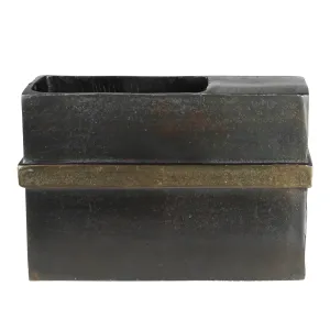 Plaza Vase, Bronze & Brass - Wide Vase,Ceramic Vase