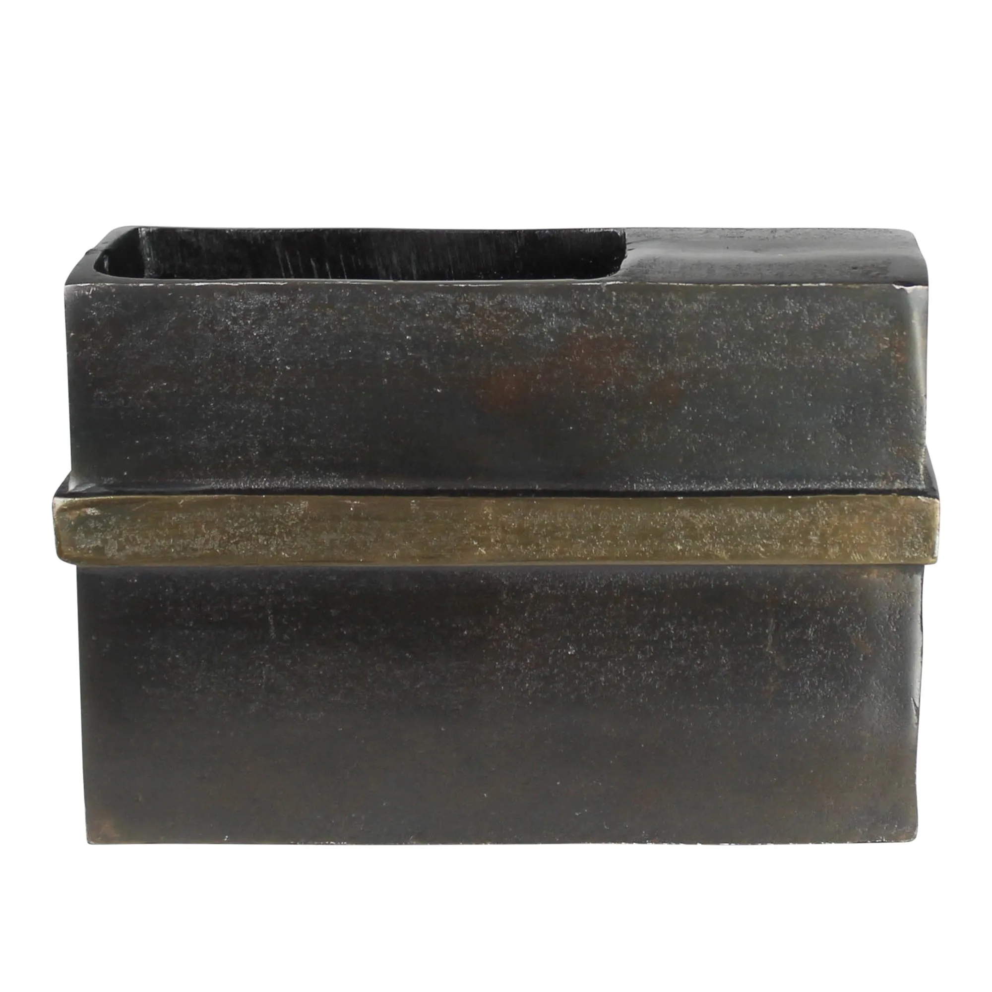 Plaza Vase, Bronze & Brass - Wide Vase,Ceramic Vase