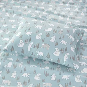 Polar Bear Cotton Flannel Sheets shower bench, bathroom seat