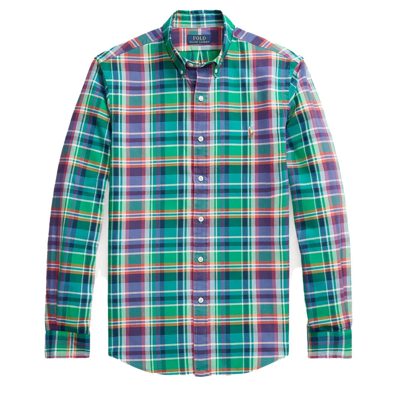 Polo Ralph Lauren Slim Fit Check Shirt Green / Purple Multi