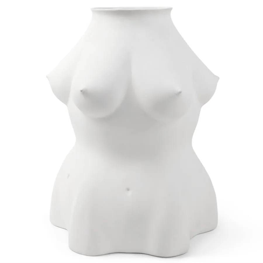Porcelain Breast Sculpture Vase | Jonathan Adler Luciana Vase,Glass Vase