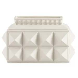 Porcelain Studded Low Vase | Jonathan Adler Charade Vase,Glass Vase