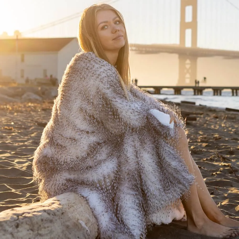 Porcupine Faux Fur Blanket