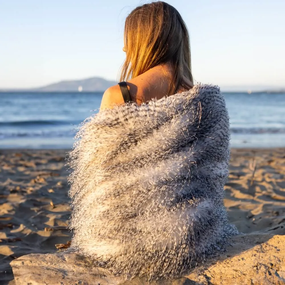 Porcupine Faux Fur Blanket
