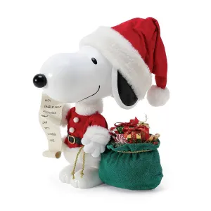 Possible Dreams Peanuts Christmas Beagle Snoopy Figurine Decorative Mirror,Home Decor Mirror