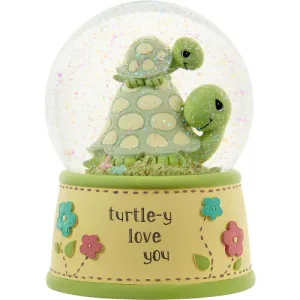 Precious Moments Baby Turtle-y Love You Musical Resin Water Globe Plays Brahm's Lullaby Decorative Mirror,Home Decor Mirror