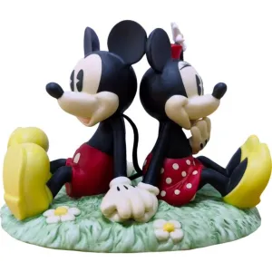 Precious Moments Disney Mickey and Minnie Figurine You're My Happy Place Figurine Decorative Mirror,Home Decor Mirror