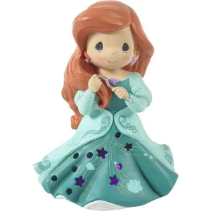 Precious Moments Disney Showcase Ariel LED Lighted Cutout Dress Musical Decorative Mirror,Home Decor Mirror