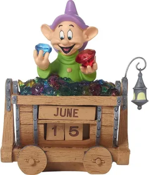 Precious Moments Dopey's Brilliance  Perpetual Calendar Disney Showcase Snow White & Seven Dwarves Decorative Mirror,Home Decor Mirror